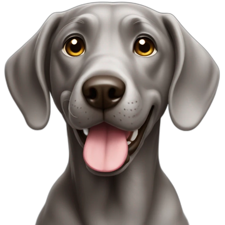 smiling-weimaranar emoji