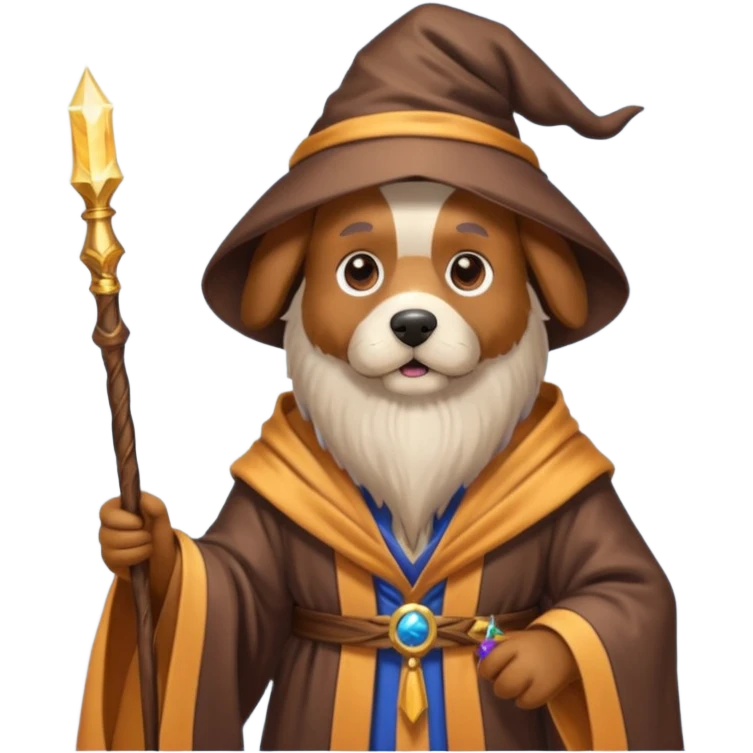 Dog wizard emoji