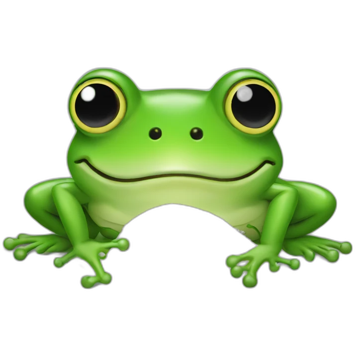 Frog with sugar emoji
