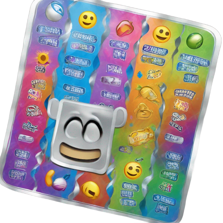 Scratch-off lottery ticket emoji