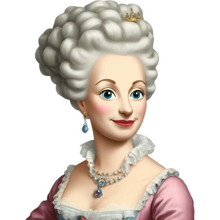 marie antoinette portrait emoji
