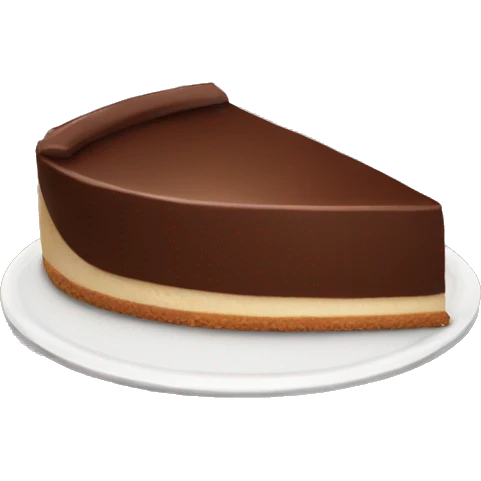 Chocolate cheesecake  emoji