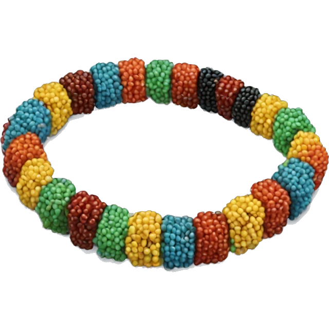 Beaded bracelet emoji