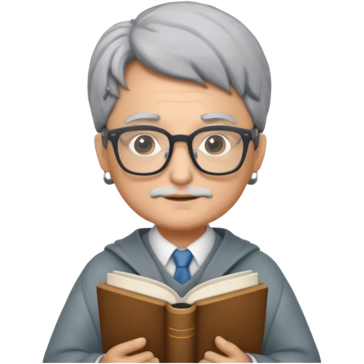 The wise librarian emoji
