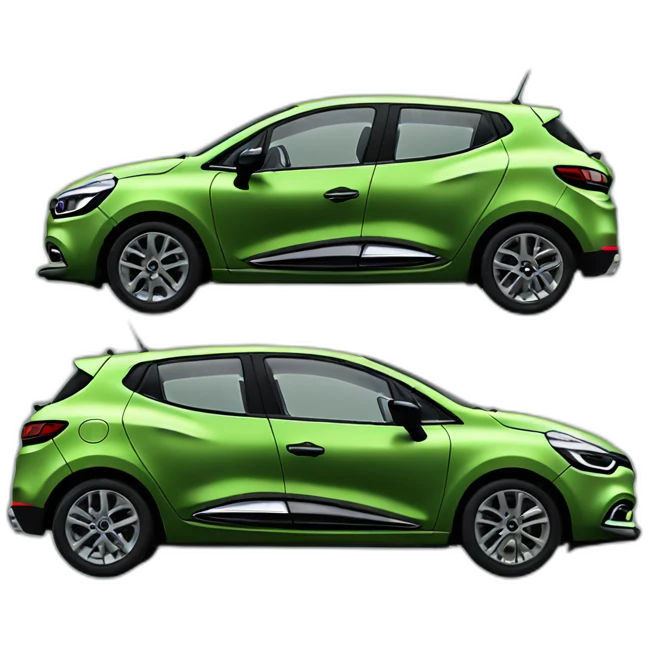 Renault Clio 4 Green military  emoji