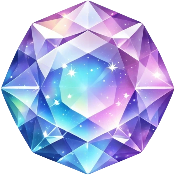 Sparkly universe crystal emoji