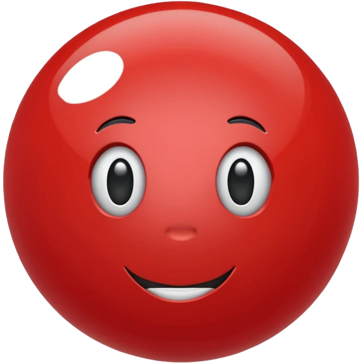 red plastic ball emoji