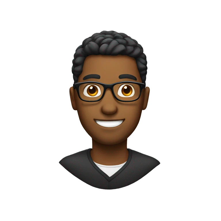 guy with glasses emoji