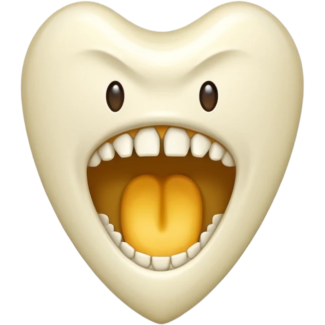 Sharp fang tooth only emoji