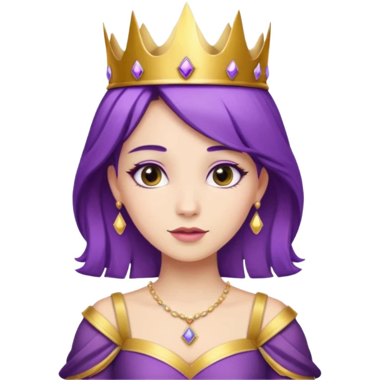 princess with purple hair emoji
