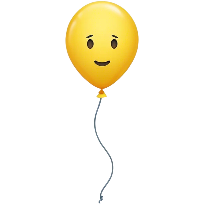 one yellow balloon emoji