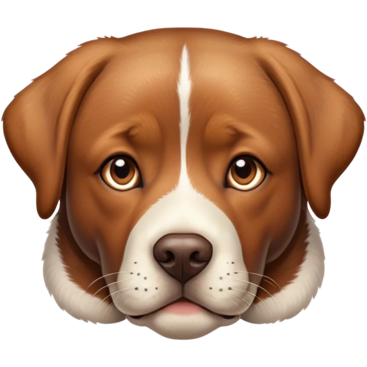 highly detailed brown Lab with calico spotting, anatomically correct, realistic shading and texture emoji