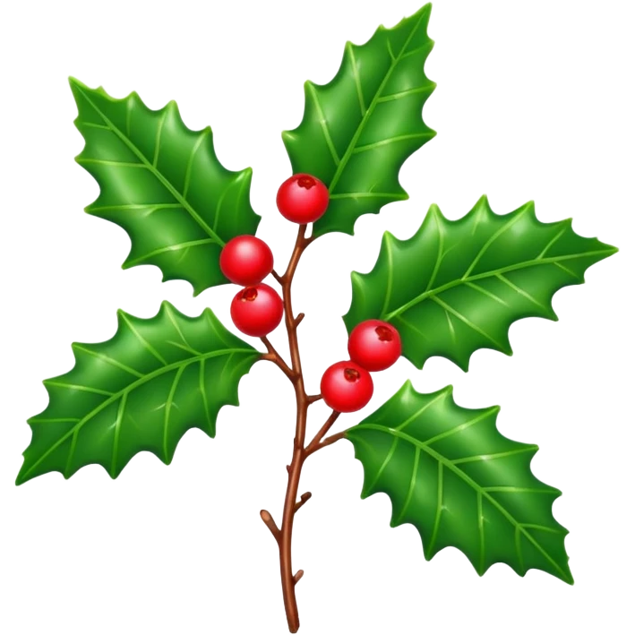 holly plant emoji
