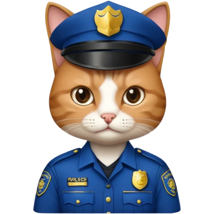 cat police officer emoji