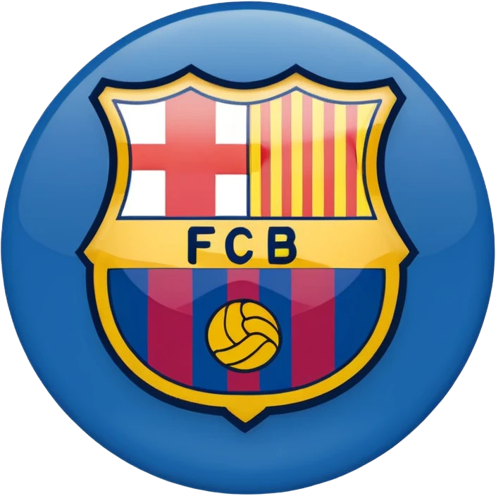 FC BARCELONA logo emoji
