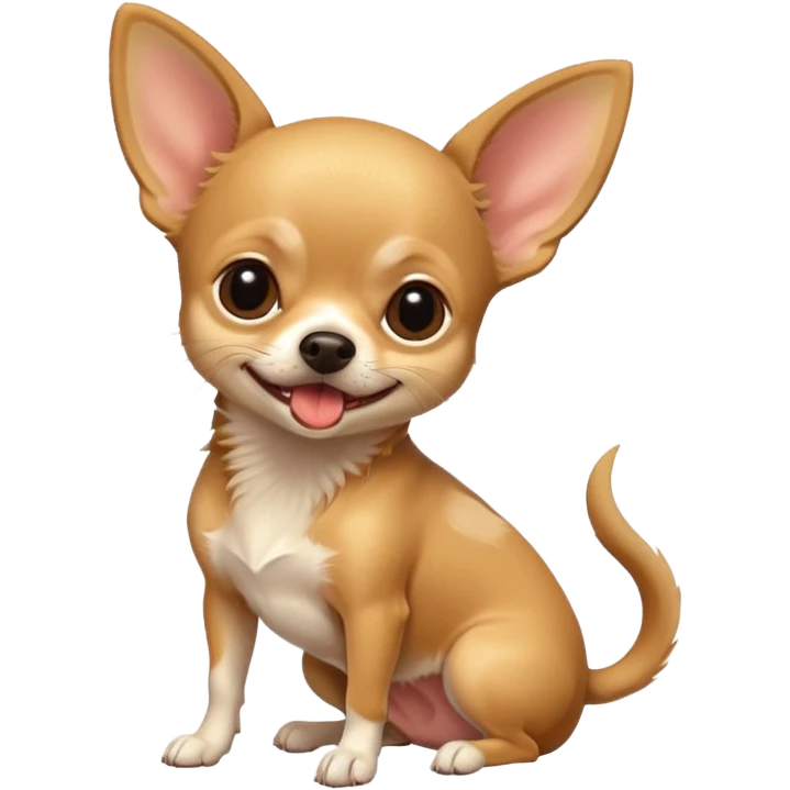 Chihuahua mordiendo la cola emoji