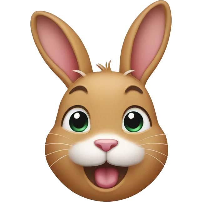 Rabbit cry emoji