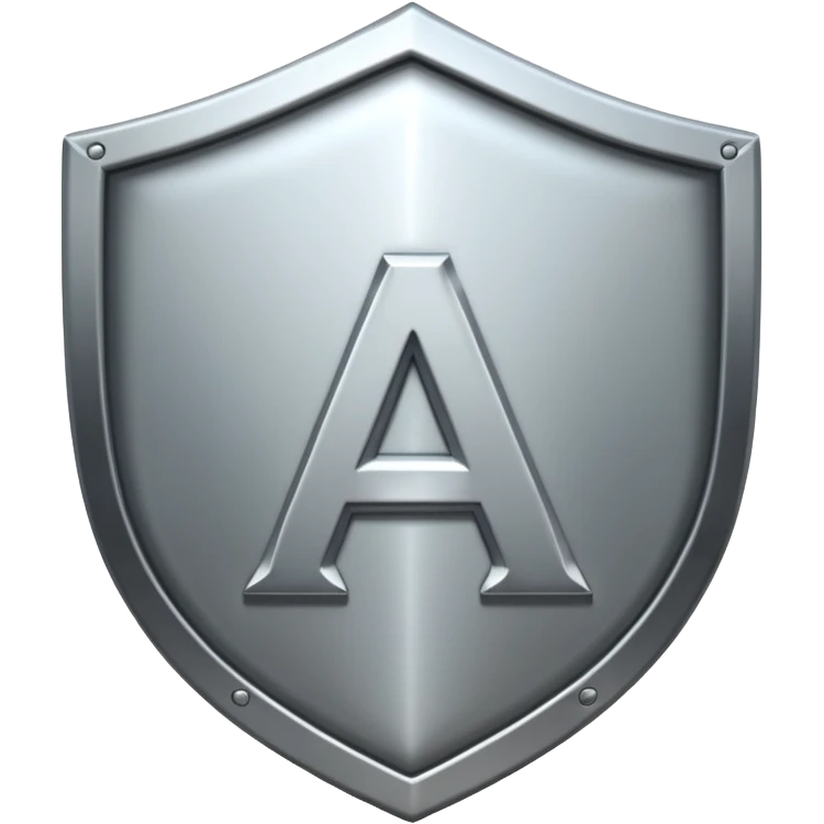 Shield with letter A emoji