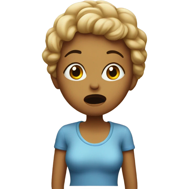 Sandy blowing a kiss emoji
