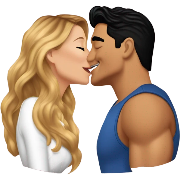 Mario Lopez kissing Blake lively emoji