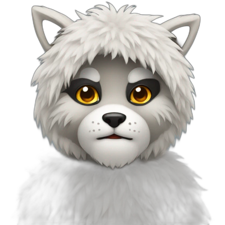 Furry costume wore by a person emoji