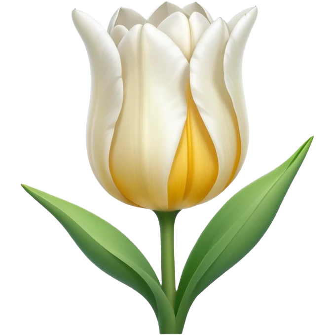 white tulip emoji