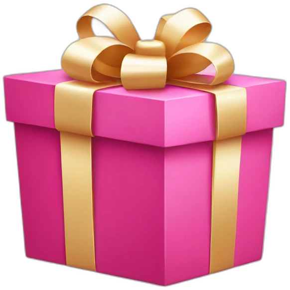 Pink gifbox  emoji