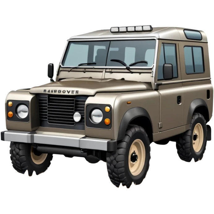 Grey-brown Land Rover D4 emoji