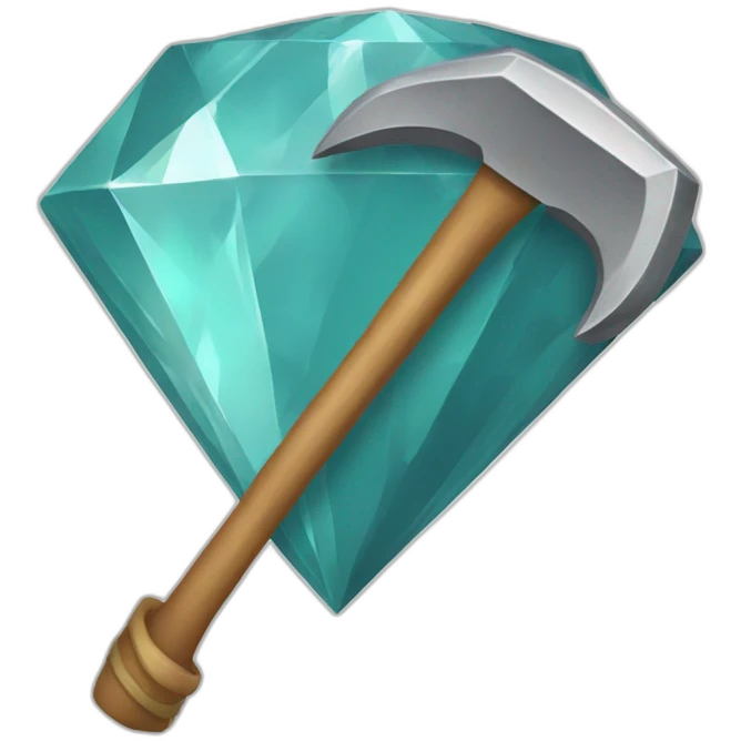 Diamond-pickaxe emoji