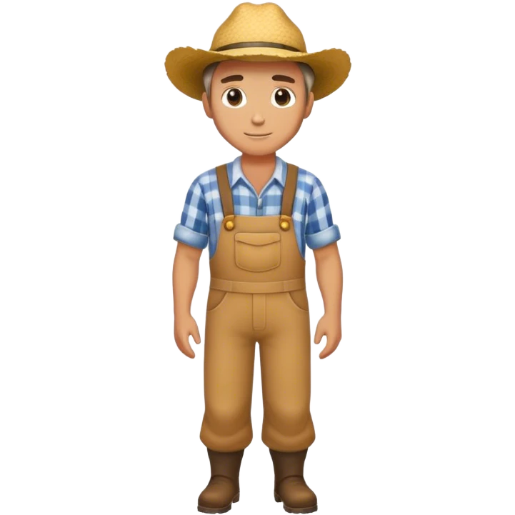 HANDSOME farmer FLL BODY  emoji