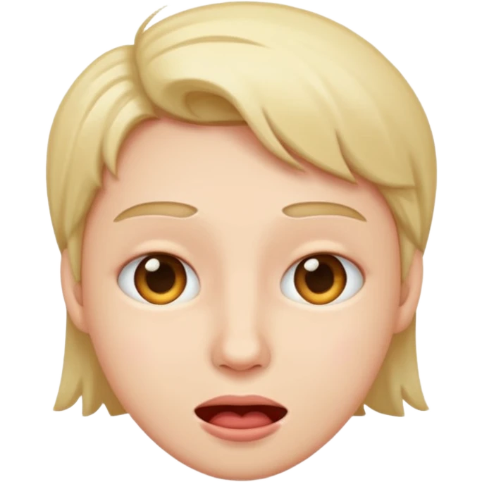 Blew face mewing emoji