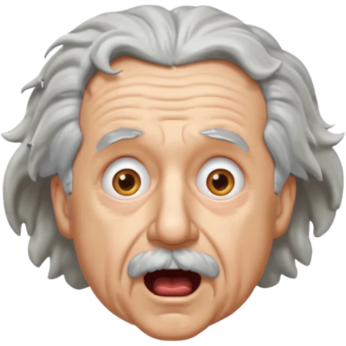 Einstein is shoked emoji