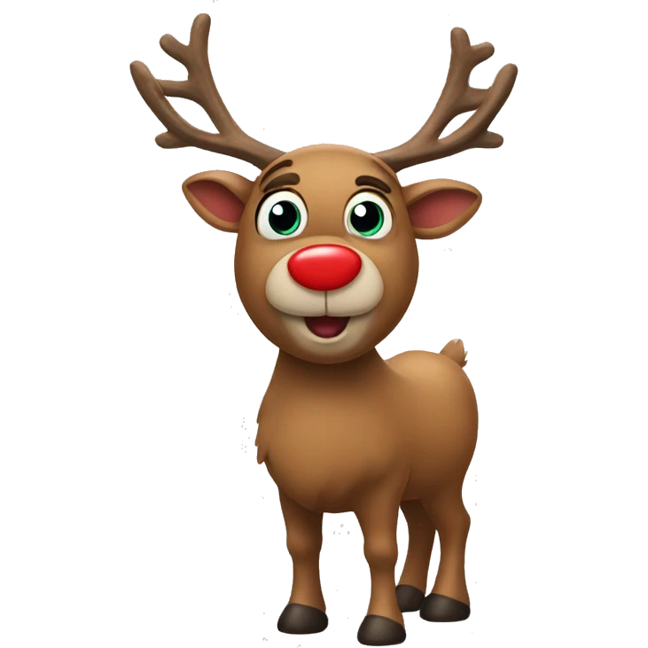 Red Nosed Reindeer emoji