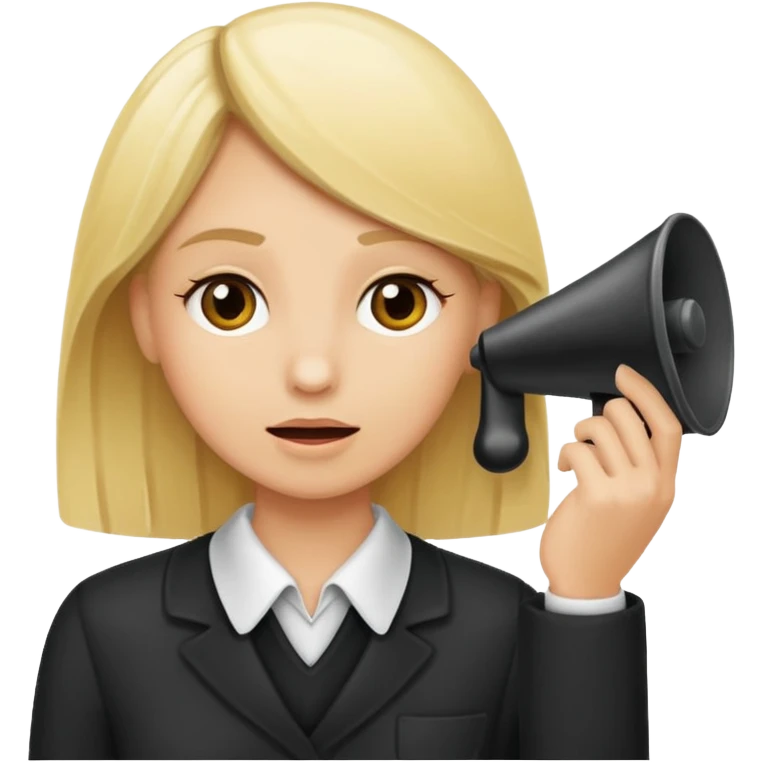 blonde referre calling time out emoji