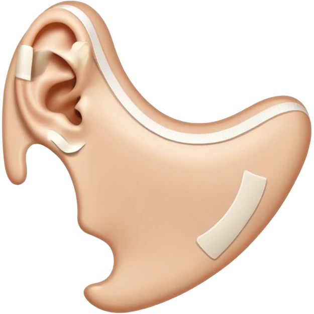 bandage plaster on ear emoji