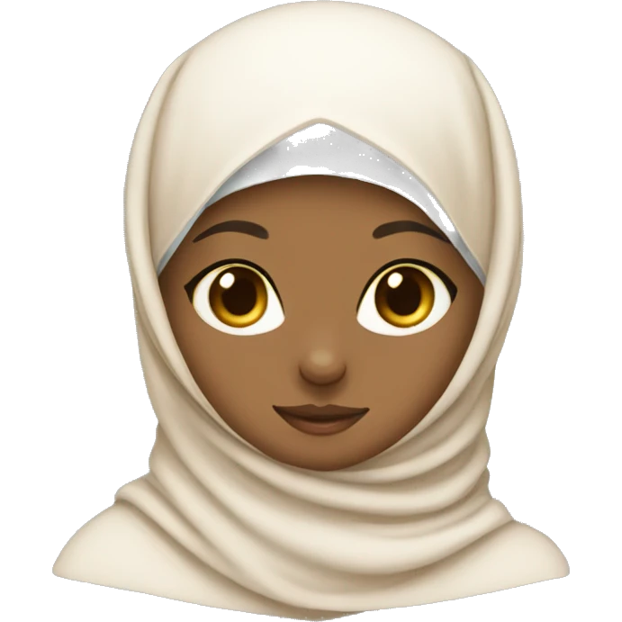 Hijabi kitten emoji