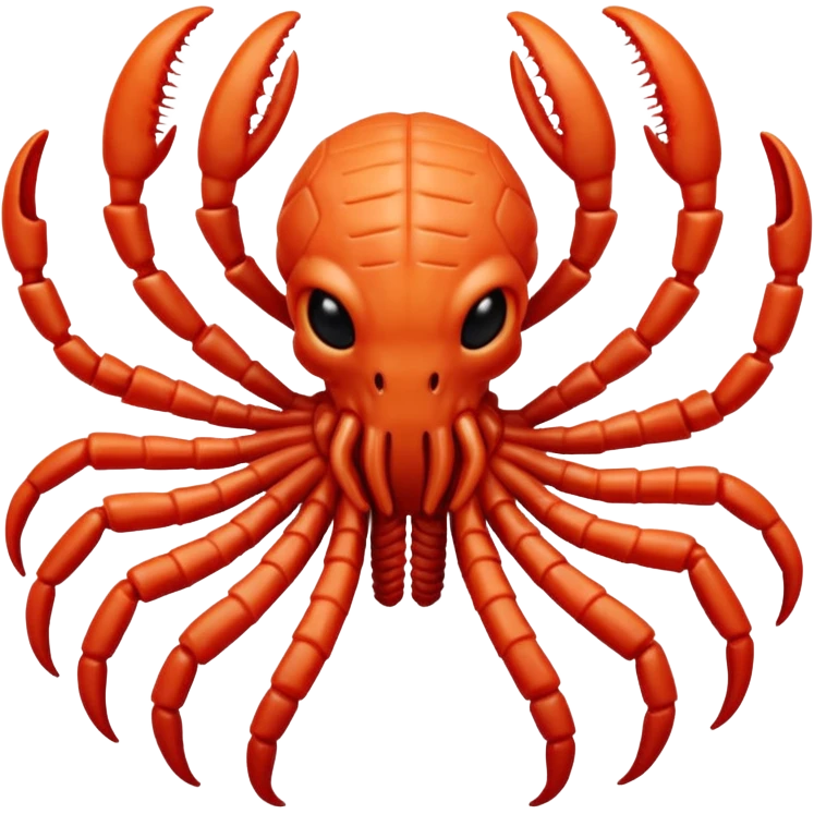 red Baby Facehugger emoji