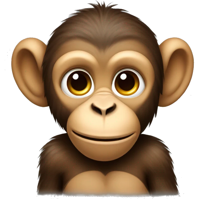 monkey with peace sign emoji