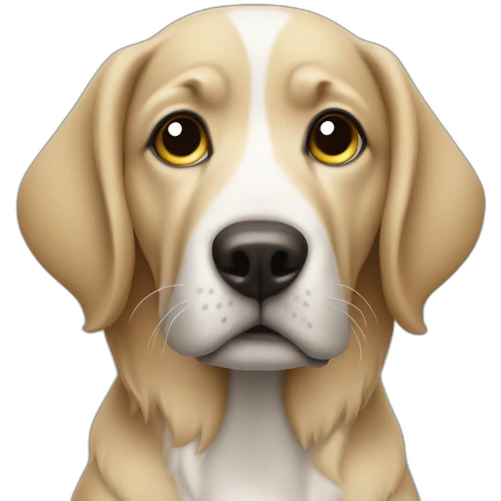 dog with a monicle looking for work emoji