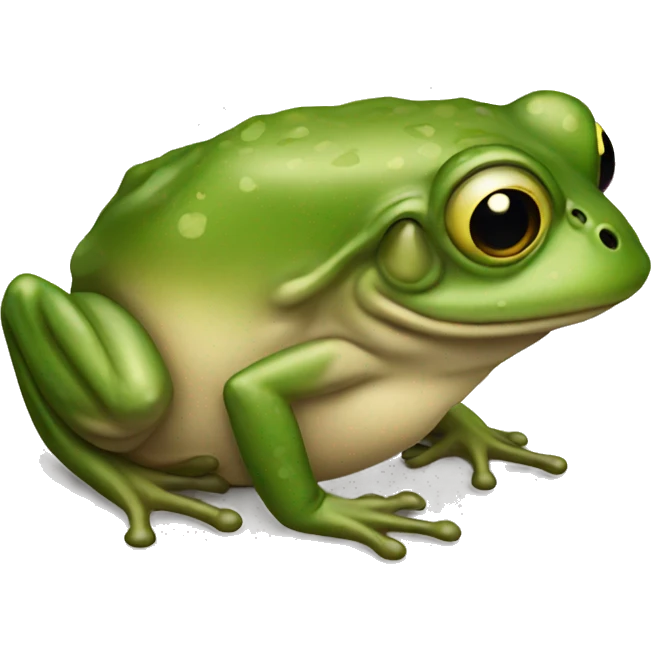 very old frog emoji