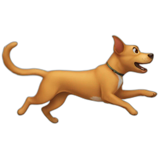 dog chasing cat emoji