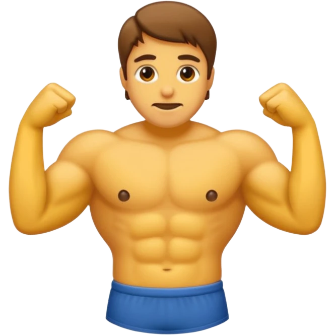 Costas musculosas emoji