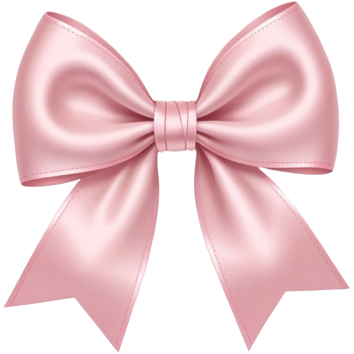 light pink bow on light pink bow emoji