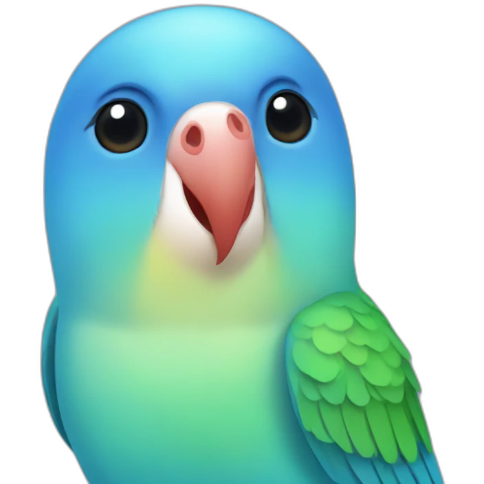 Blue Personata Lovebird emoji