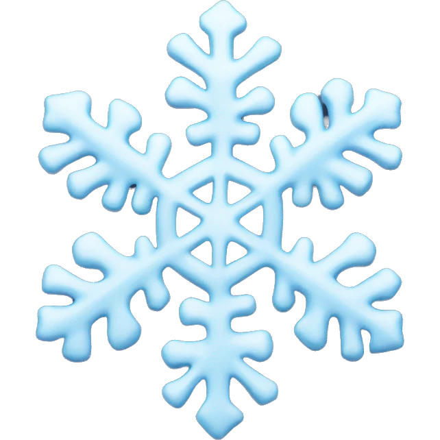 Melting snowflake emoji