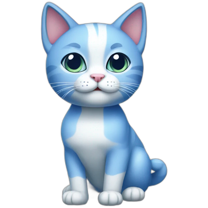 bleu cat emoji