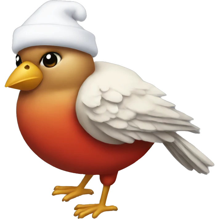 Bird Santa emoji