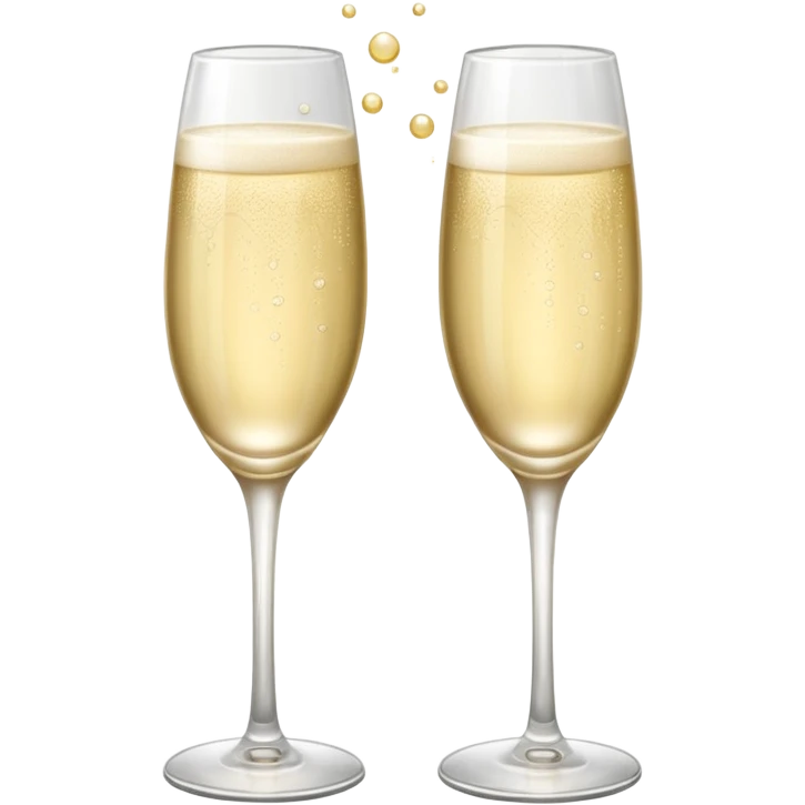 2 glasses of white champagne   emoji