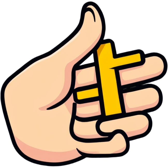 hand forming hashtag symbol emoji