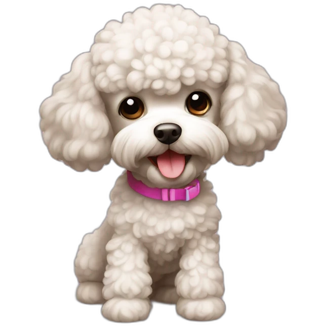 Little toy poodle emoji